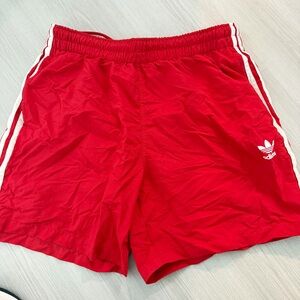 Adidas Men's Red Athletic Shorts